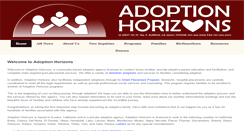 Desktop Screenshot of adoption-horizons.org